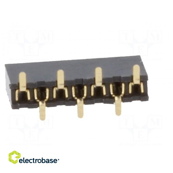 Socket | pin strips | female | PIN: 7 | straight | 1.27mm | SMT | 1x7 | 1A image 5