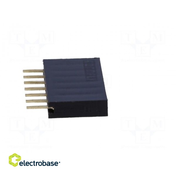 Socket | pin strips | female | PIN: 7 | straight | 2.54mm | THT | 1x7 | 3A image 7