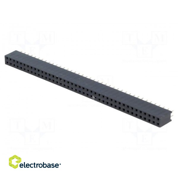 Socket | pin strips | female | PIN: 80 | straight | 2.54mm | THT | 2x40 image 1