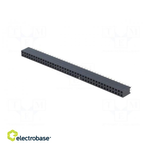 Socket | pin strips | female | PIN: 80 | straight | 2.54mm | THT | 2x40 image 2