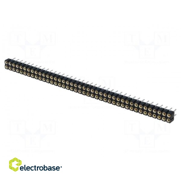 Socket | pin strips | female | PIN: 80 | turned contacts | straight image 1