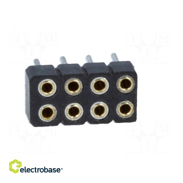 Socket | pin strips | female | PIN: 8 | turned contacts,low profile image 9