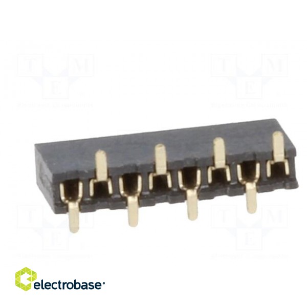 Socket | pin strips | female | PIN: 8 | straight | 1.27mm | SMT | 1x8 | 1A image 5