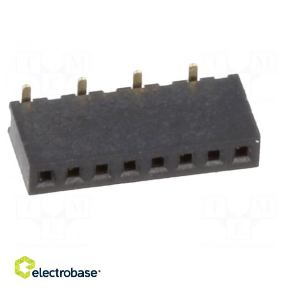 Socket | pin strips | female | PIN: 8 | straight | 1.27mm | SMT | 1x8 | 1A image 9