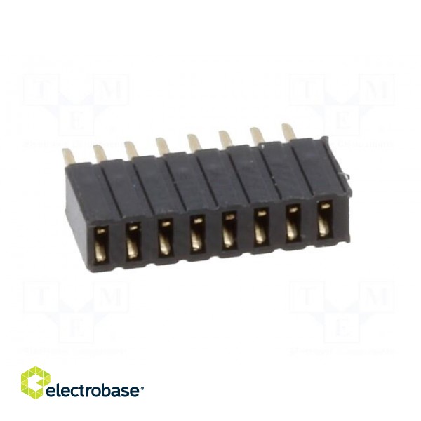 Socket | pin strips | female | PIN: 8 | straight | 1.27mm | THT | 1x8 image 9