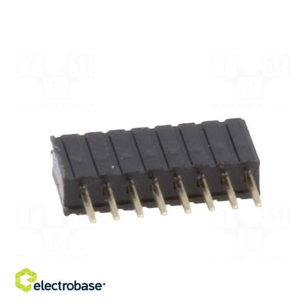 Socket | pin strips | female | PIN: 8 | straight | 1.27mm | THT | 1x8 image 5