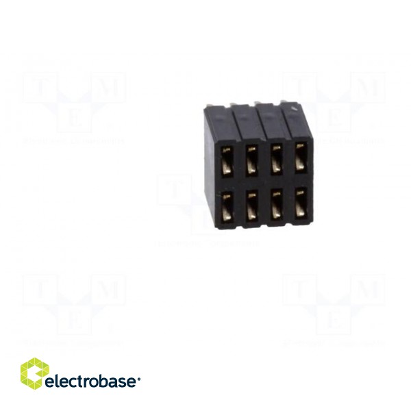 Socket | pin strips | female | PIN: 8 | straight | 1.27mm | THT | 2x4 image 9