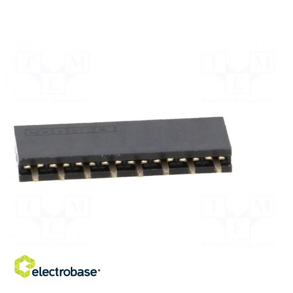 Socket | pin strips | female | PIN: 8 | straight | 2.54mm | THT | 1x8 | 3A image 5