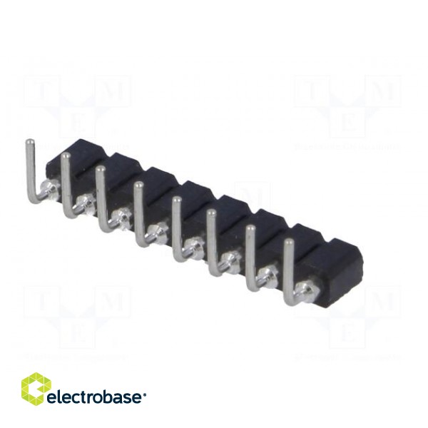 Socket | pin strips | female | PIN: 8 | turned contacts | angled 90° image 6