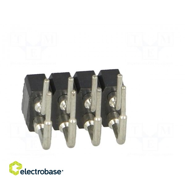 Socket | pin strips | female | PIN: 8 | turned contacts | angled 90° image 5