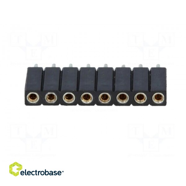 Socket | pin strips | female | PIN: 8 | turned contacts | straight | THT image 9
