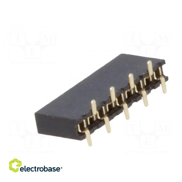 Socket | pin strips | female | PIN: 9 | straight | 1.27mm | SMT | 1x9 | 1A image 4