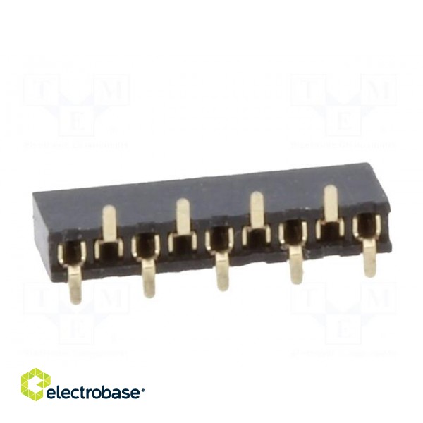 Socket | pin strips | female | PIN: 9 | straight | 1.27mm | SMT | 1x9 | 1A image 5