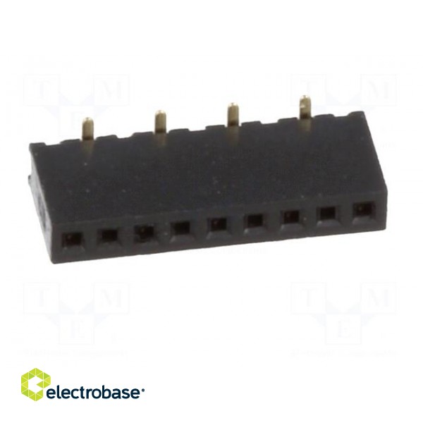 Socket | pin strips | female | PIN: 9 | straight | 1.27mm | SMT | 1x9 | 1A image 9