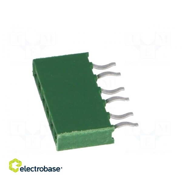 Socket | pin strips | HV-100 | female | PIN: 6 | straight | 2.54mm | THT paveikslėlis 3