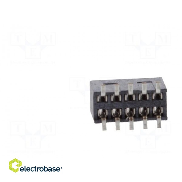 Socket | pin strips | Minitek127 | female | PIN: 10 | vertical | 1.27mm image 5