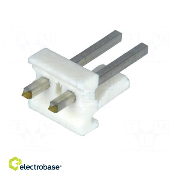 Socket | wire-board | male | MTA-156 | 3.96mm | PIN: 2 | THT | tinned image 6