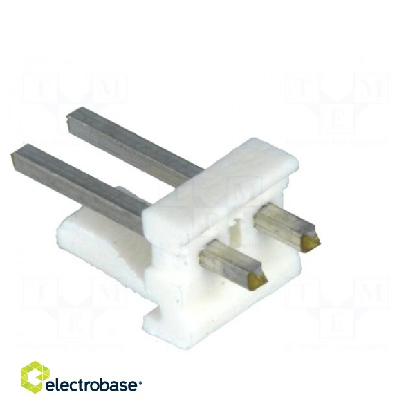 Socket | wire-board | male | PIN: 2 | 3.96mm | THT | MTA-156 | tinned image 4