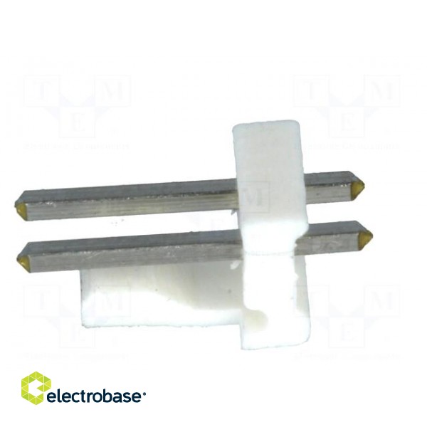 Socket | wire-board | male | MTA-156 | 3.96mm | PIN: 2 | THT | tinned image 3