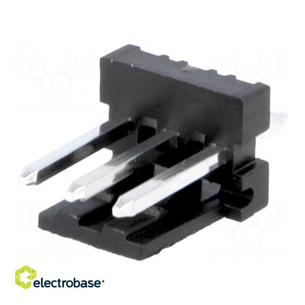 Socket | wire-board | male | PIN: 3 | 3.96mm | THT | MAS-CON | tinned image 1