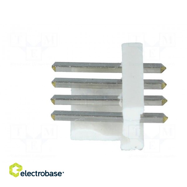 Socket | wire-board | male | PIN: 4 | 3.96mm | THT | MTA-156 | tinned image 3
