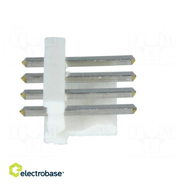 Socket | wire-board | male | MTA-156 | 3.96mm | PIN: 4 | THT | tinned image 7