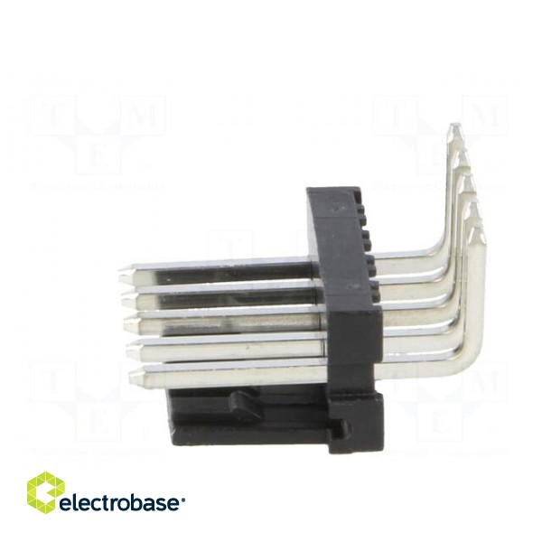 Socket | wire-board | male | PIN: 5 | 3.96mm | THT | MAS-CON | tinned image 3