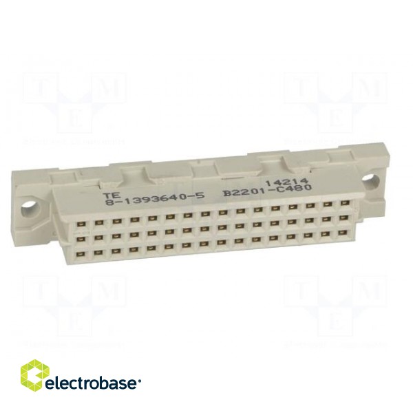 Plug | DIN 41612 | type C | female | PIN: 48 | a+b+c | THT | straight image 9