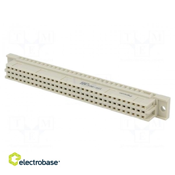 Socket | DIN 41612 | type C | female | PIN: 64 | a+c | THT | straight | 3A image 1