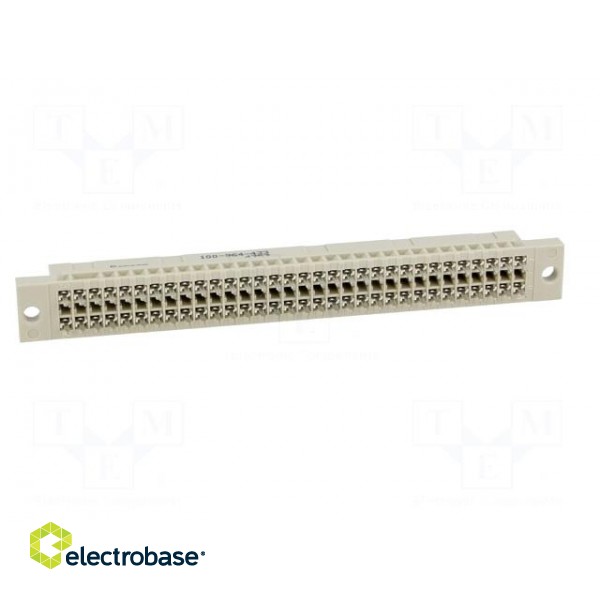 Socket | DIN 41612 | type C | female | PIN: 64 | a+c | THT | straight | 3A image 5