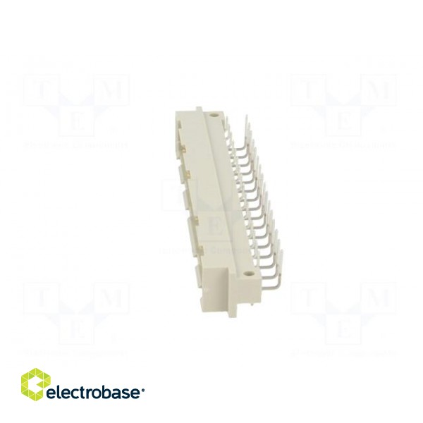 Socket | DIN 41612 | type C | male | PIN: 32 | THT | angled 90° | 3A | 3mm image 3