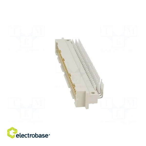 Socket | DIN 41612 | type C | male | PIN: 96 | a+b+c | THT | angled 90° image 3