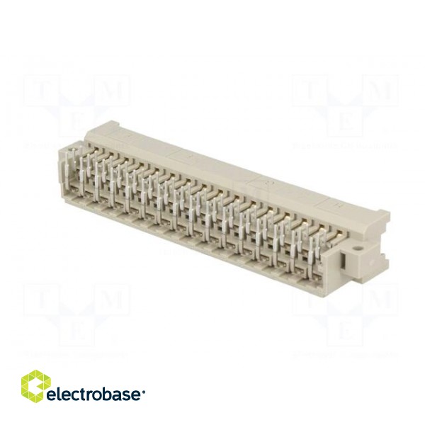 Connector: DIN 41612 | socket | type F | male | PIN: 48 | d+b+z | THT | 6A image 6