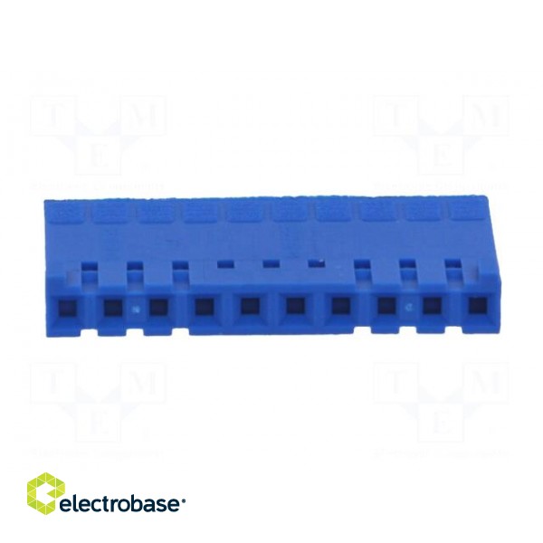 Plug | wire-board | female | PIN: 10 | w/o contacts | 2.54mm | for cable paveikslėlis 9