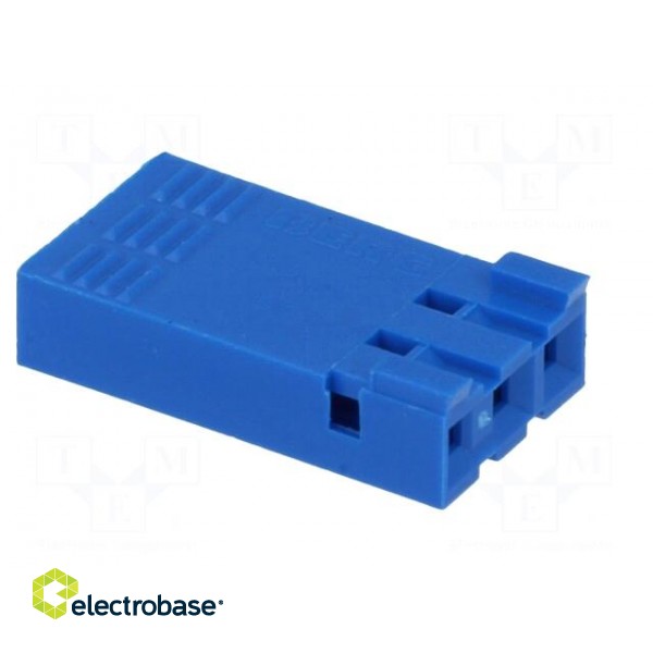 Plug | wire-board | female | PIN: 3 | w/o contacts | 2.54mm | for cable image 4