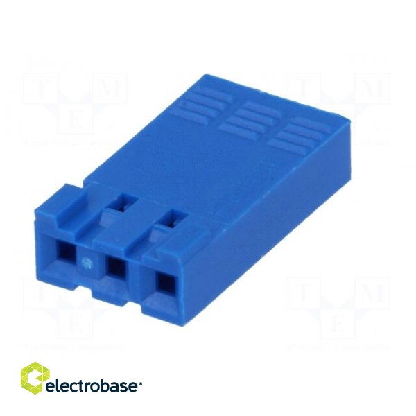 Plug | wire-board | female | PIN: 3 | w/o contacts | 2.54mm | for cable paveikslėlis 6
