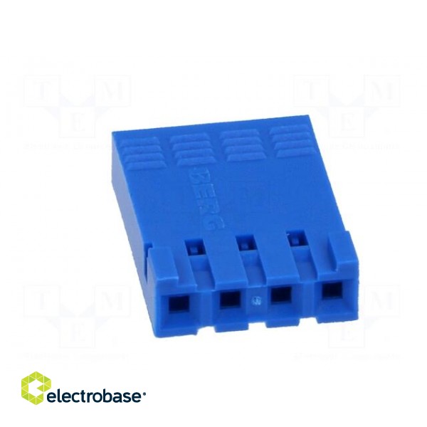 Plug | wire-board | female | PIN: 4 | w/o contacts | 2.54mm | for cable фото 9