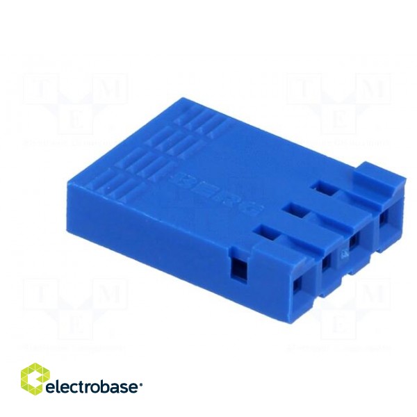 Plug | wire-board | female | PIN: 4 | w/o contacts | 2.54mm | for cable image 8