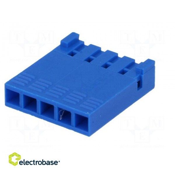 Plug | wire-board | female | PIN: 5 | w/o contacts | 2.54mm | for cable фото 2