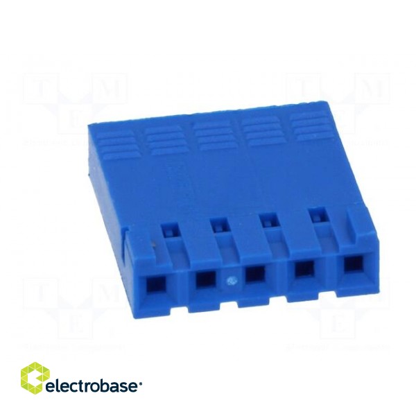 Plug | wire-board | female | PIN: 5 | w/o contacts | 2.54mm | for cable image 5