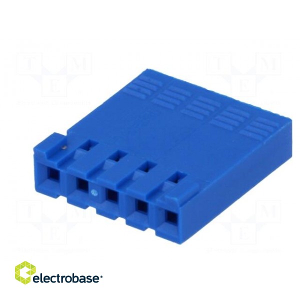 Plug | wire-board | female | PIN: 5 | w/o contacts | 2.54mm | for cable фото 6