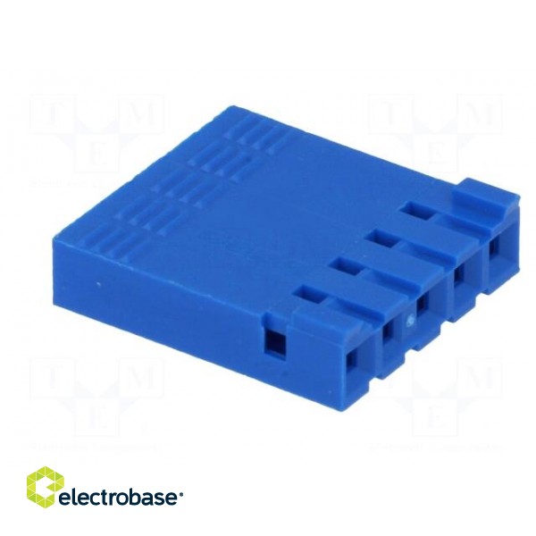 Plug | wire-board | female | PIN: 5 | w/o contacts | 2.54mm | for cable фото 4