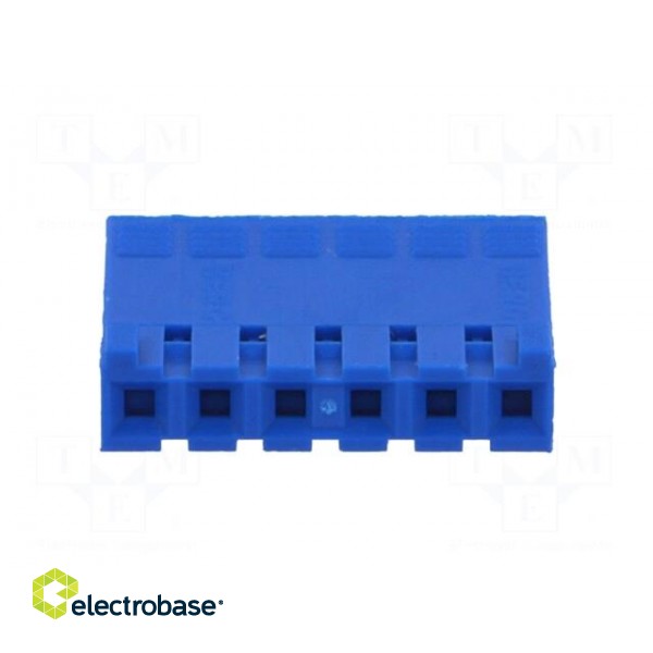 Plug | wire-board | female | PIN: 6 | w/o contacts | 2.54mm | for cable фото 9