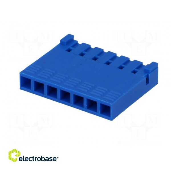 Plug | wire-board | female | PIN: 7 | w/o contacts | 2.54mm | for cable image 2