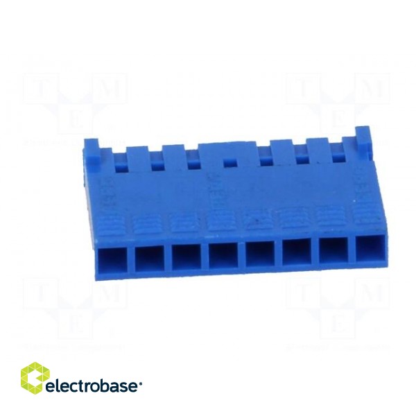 Plug | wire-board | female | PIN: 8 | w/o contacts | 2.54mm | for cable paveikslėlis 5