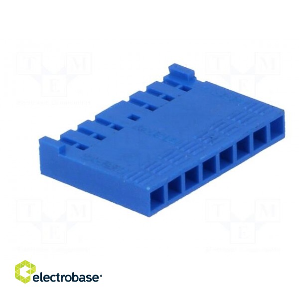 Plug | wire-board | female | PIN: 8 | w/o contacts | 2.54mm | for cable image 4