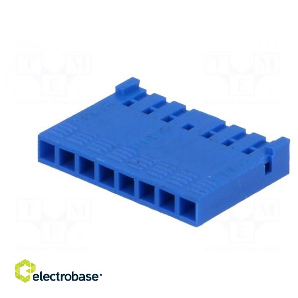 Plug | wire-board | female | PIN: 8 | w/o contacts | 2.54mm | for cable image 6