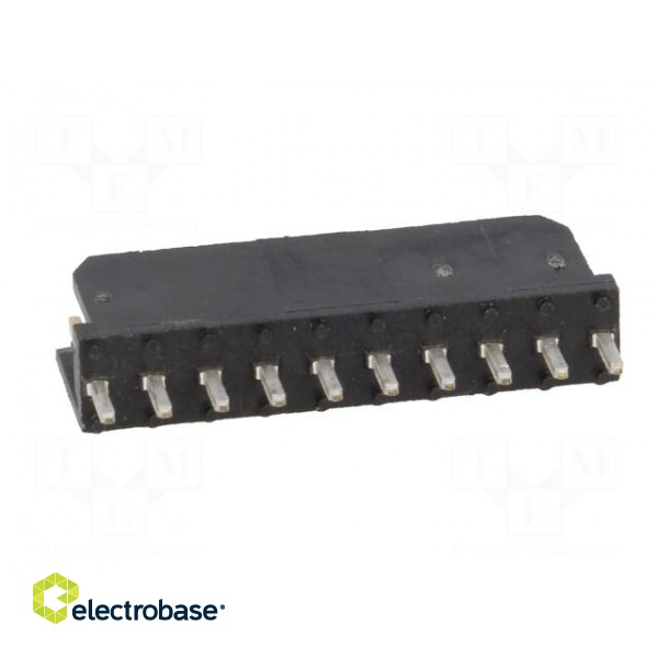 Socket | wire-board | male | PIN: 10 | 2.54mm | THT | Dubox® | 3A | straight image 5