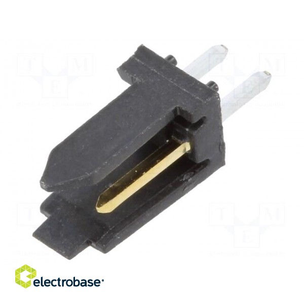 Socket | wire-board | male | PIN: 2 | 2.54mm | THT | DUBOX | 3A | gold-plated image 1