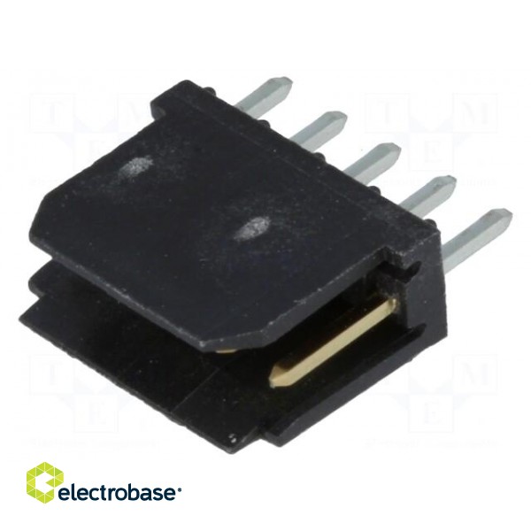 Socket | wire-board | male | PIN: 5 | 2.54mm | THT | DUBOX | 3A | gold-plated image 1